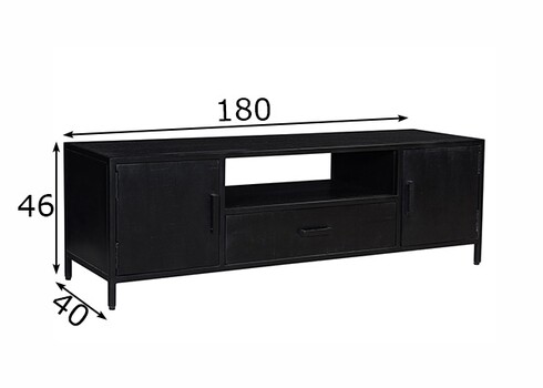 Tv-alus KALA must, 180x40xH46 cm