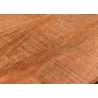 Kapp-riiul VALDEZ naturaalne puit / must, 100x40xH200 cm