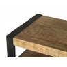 Kummut NAIROBI naturaalne puit / must, 180x45xH80 cm