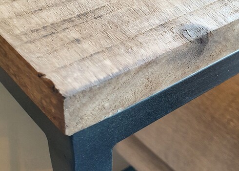 Diivanilaudade komplekt JORDY naturaalne / must, 2 tk