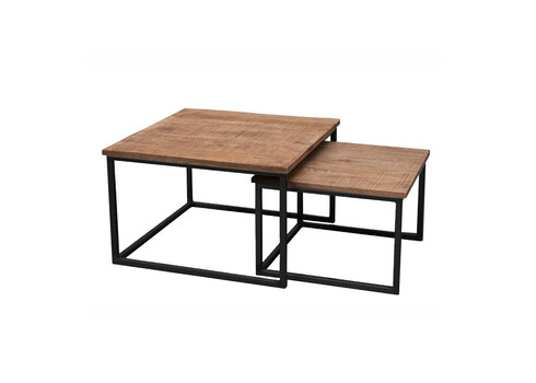 Diivanilaudade komplekt CHESS naturaalne / must, 2 tk