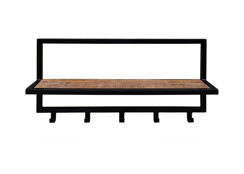 Nagi BONO naturaalne puit / must, 70x15xH30 cm