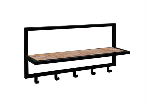 Nagi BONO naturaalne puit / must, 70x15xH30 cm