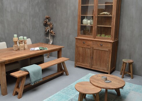 Kapp DAISY naturaalne puit, 120x50xH215 cm