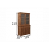 Kapp DAISY naturaalne puit, 120x50xH215 cm