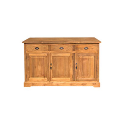 Kummut BRUSSEL naturaalne puit, 150x50xH90 cm