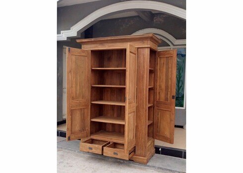 Kapp WILLEM naturaalne puit, 130x60xH210 cm