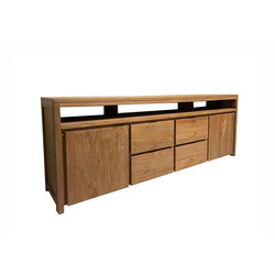 Kummut LISSABON naturaalne puit, 220x45xH80 cm