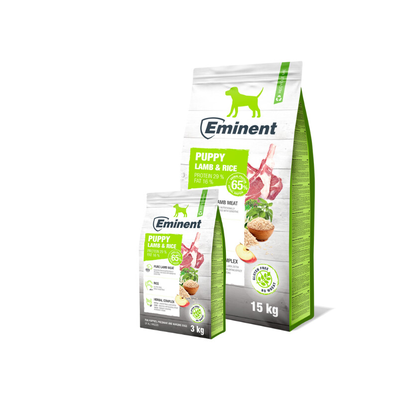 Eminent koeratoit Puppy Lamb &rice 15kg