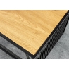 Diivanilaud ARCHITECTURE metsik tamm / must, 100x50xH40 cm