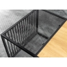 Diivanilaud ARCHITECTURE metsik tamm / must, 100x50xH40 cm