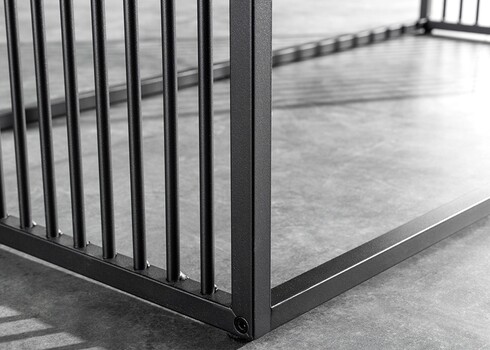 Diivanilaud ARCHITECTURE metsik tamm / must, 100x50xH40 cm