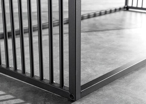 Diivanilaud ARCHITECTURE must marmor / must, 100x50xH40 cm