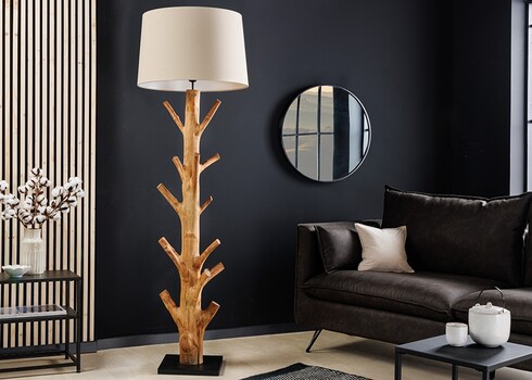 Põrandavalgusti TREE pruun, 55x55xH175 cm