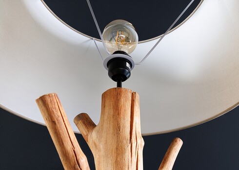 Põrandavalgusti TREE pruun, 55x55xH175 cm