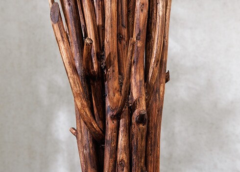 Lauavalgusti EUPHORIA pruun / valge, 27x27xH58 cm, E27