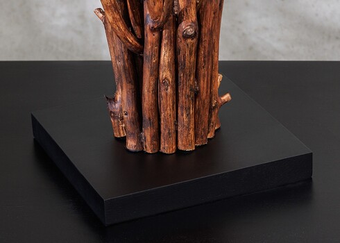 Lauavalgusti EUPHORIA pruun / valge, 27x27xH58 cm, E27