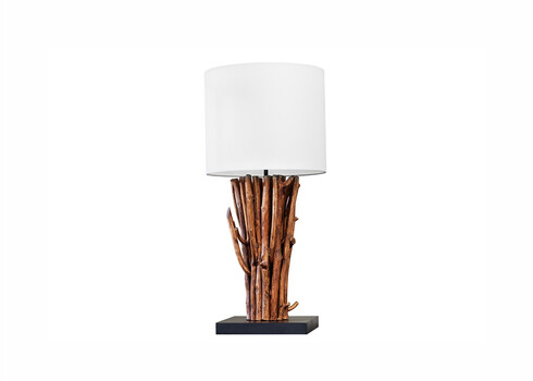 Lauavalgusti EUPHORIA pruun / valge, 27x27xH58 cm, E27