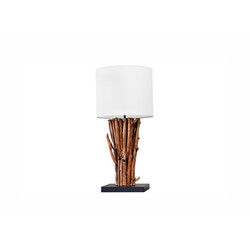 Lauavalgusti EUPHORIA pruun / valge, 27x27xH58 cm, E27