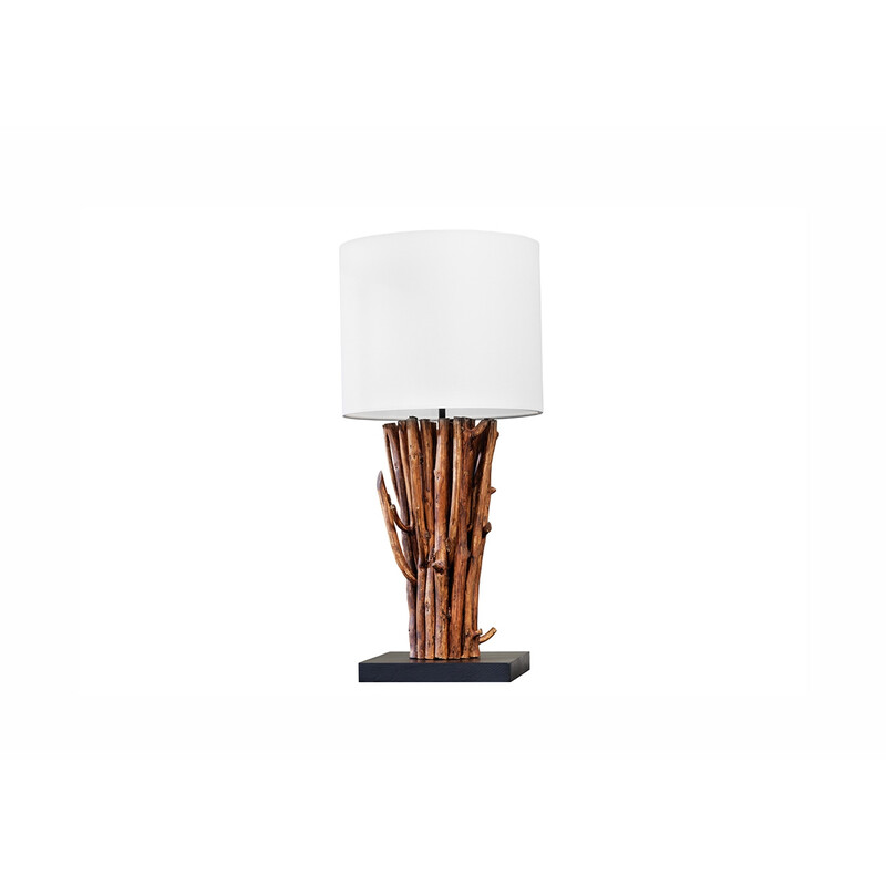 Lauavalgusti EUPHORIA pruun / valge, 27x27xH58 cm, E27