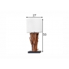 Lauavalgusti EUPHORIA pruun / valge, 27x27xH58 cm, E27