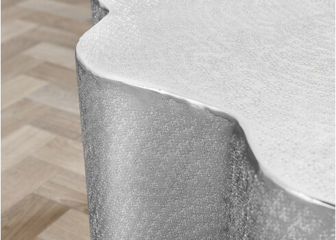 Diivanilaud ORIENT hõbe, 71x71xH35 cm