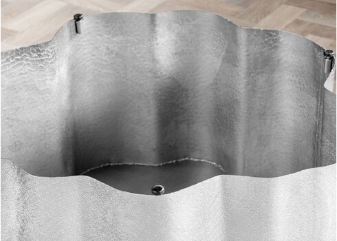 Diivanilaud ORIENT hõbe, 71x71xH35 cm