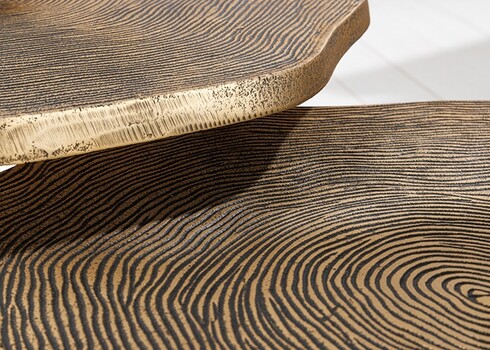 Diivanilaudade komplekt ORGANIC kuldne, 3 tk