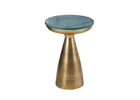 Diivanilaud MARMOR roheline / kuldne, 40x40xH57 cm
