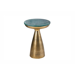 Diivanilaud MARMOR roheline / kuldne, 40x40xH57 cm