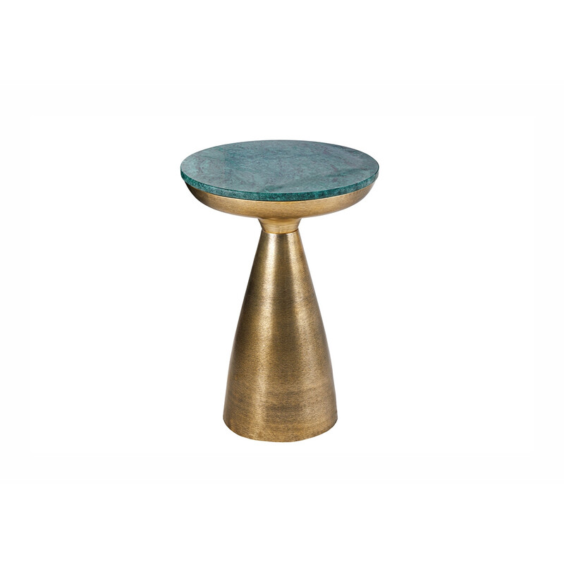 Diivanilaud MARMOR roheline / kuldne, 40x40xH57 cm
