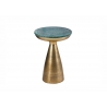 Diivanilaud MARMOR roheline / kuldne, 40x40xH57 cm