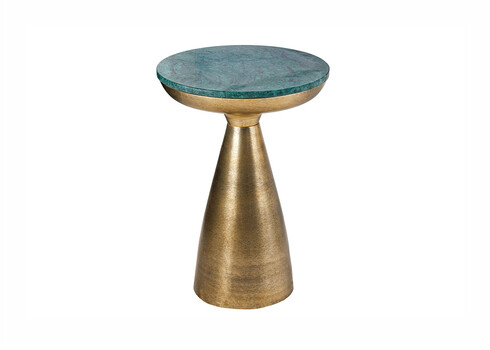 Diivanilaud MARMOR roheline / kuldne, 30x30xH57 cm