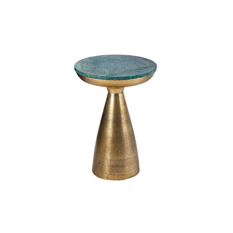 Diivanilaud MARMOR roheline / kuldne, 30x30xH57 cm