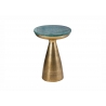 Diivanilaud MARMOR roheline / kuldne, 30x30xH57 cm