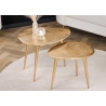 Diivanilaudade komplekt ELEMENTS kuldne, 2 tk