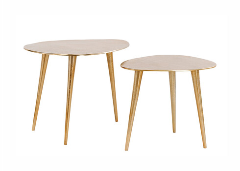 Diivanilaudade komplekt ELEMENTS kuldne, 2 tk