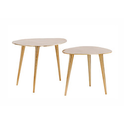 Diivanilaudade komplekt ELEMENTS kuldne, 2 tk