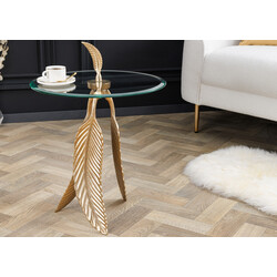 Diivanilaud FEATHER kuldne, 44x44xH65 cm