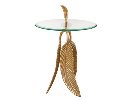 Diivanilaud FEATHER kuldne, 44x44xH65 cm