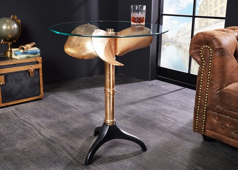 Diivanilaud OCEAN kuldne, 60x60xH73 cm