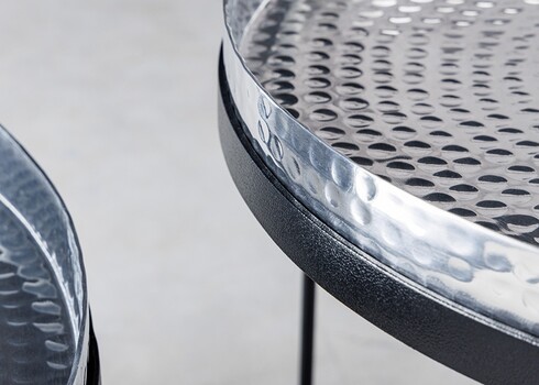 Diivanilaudade komplekt ELEMENTS hõbe, 2 tk