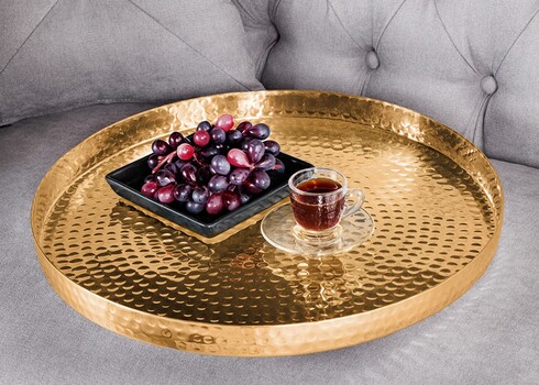 Diivanilaudade komplekt ELEMENTS kuldne, 2 tk