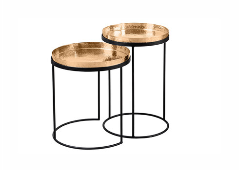 Diivanilaudade komplekt ELEMENTS kuldne, 2 tk