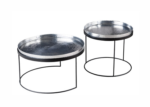 Diivanilaudade komplekt ELEMENTS hõbe, 2 tk