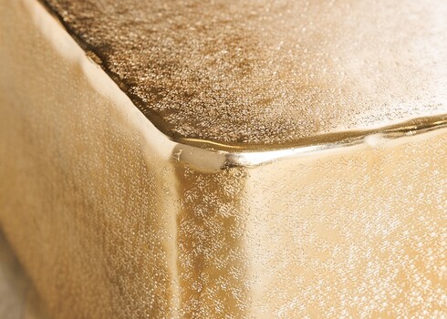 Diivanilaud GOLD kuldne, 70x70xH31 cm