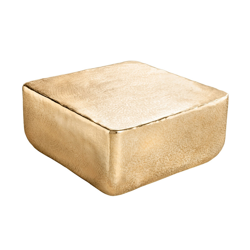 Diivanilaud GOLD kuldne, 70x70xH31 cm