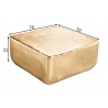 Diivanilaud GOLD kuldne, 70x70xH31 cm