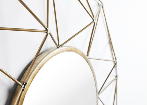 Seinapeegel DIAMOND messing, 91x6xH91 cm