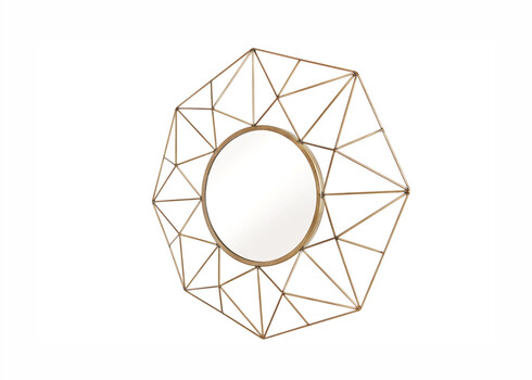 Seinapeegel DIAMOND messing, 91x6xH91 cm